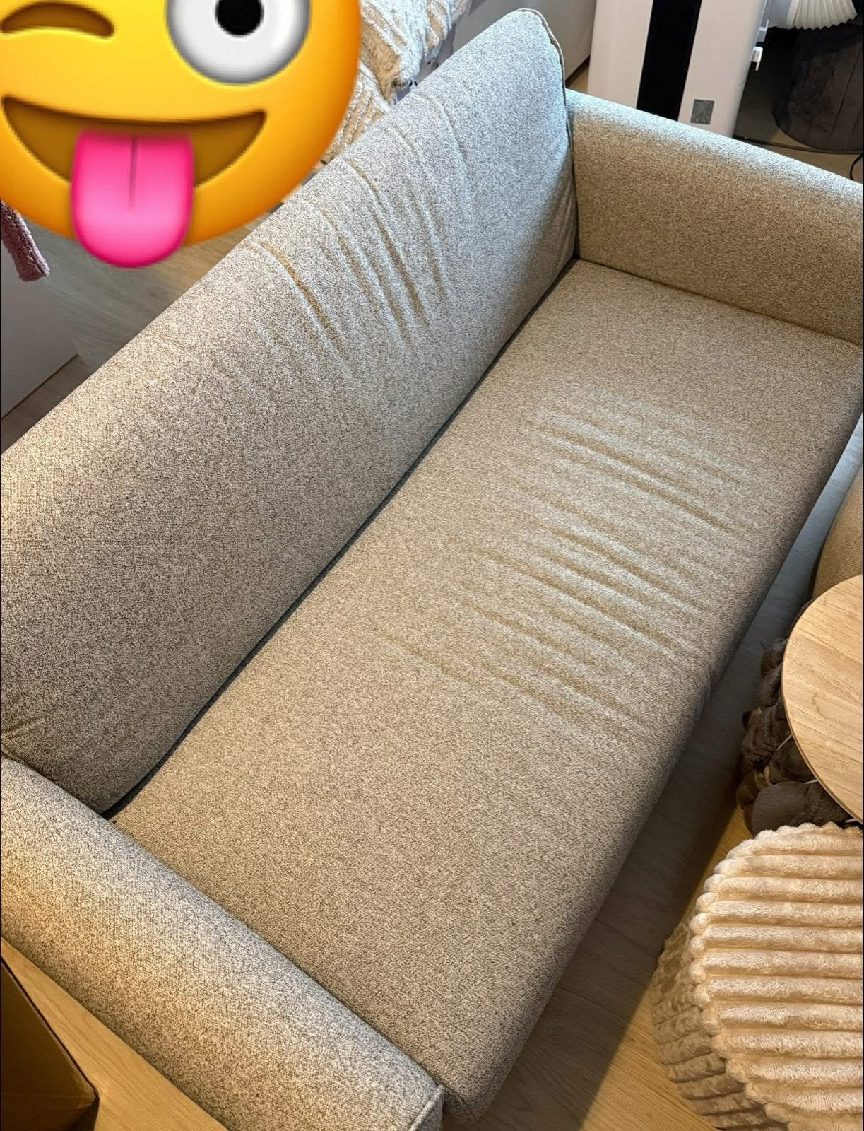 IKEA SALTMYRAN 2-zitsbank Öreryd grijsbeige, Ophalen, 150 tot 200 cm, Tweepersoons, 75 tot 100 cm
