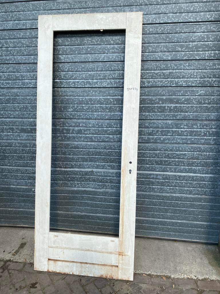 Buitendeur zonder glas slot of kozijn, Deurkozijn, Zo goed als nieuw, Hout, Ophalen