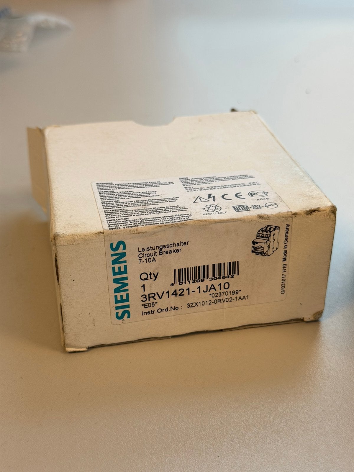Siemens SIRIUS 3RV1421-1JA10 Vermogensschakelaar Nieuw, Hobby en Vrije tijd, P, P, P, Nieuw