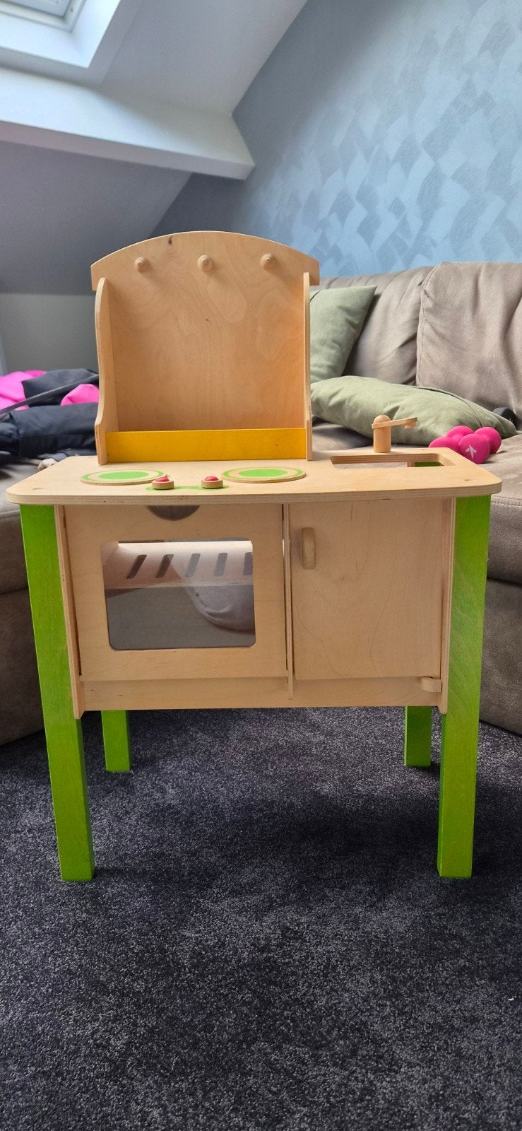 Houten speelkeuken met accessoires, Ophalen, Gebruikt, Hout, Speelkeuken