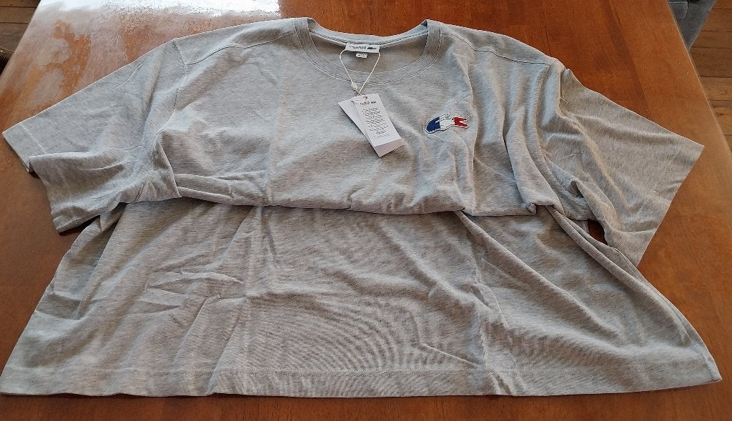 Lacoste T-shirt Limited Edition 3XL 4XL, Ophalen of Verzenden, Nieuw, Overige maten, Grijs