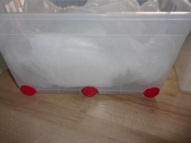 plastic bak op wieltjes, Huis en Inrichting, Ophalen, Zo goed als nieuw, Kunststof
