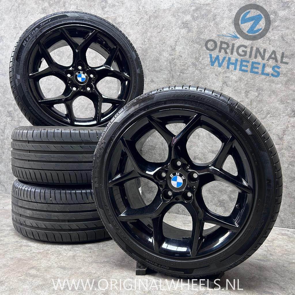 18 inch originele velgen + zomerbanden BMW X1 E84 322, 18 inch, Gebruikt, Ophalen of Verzenden, Band(en)