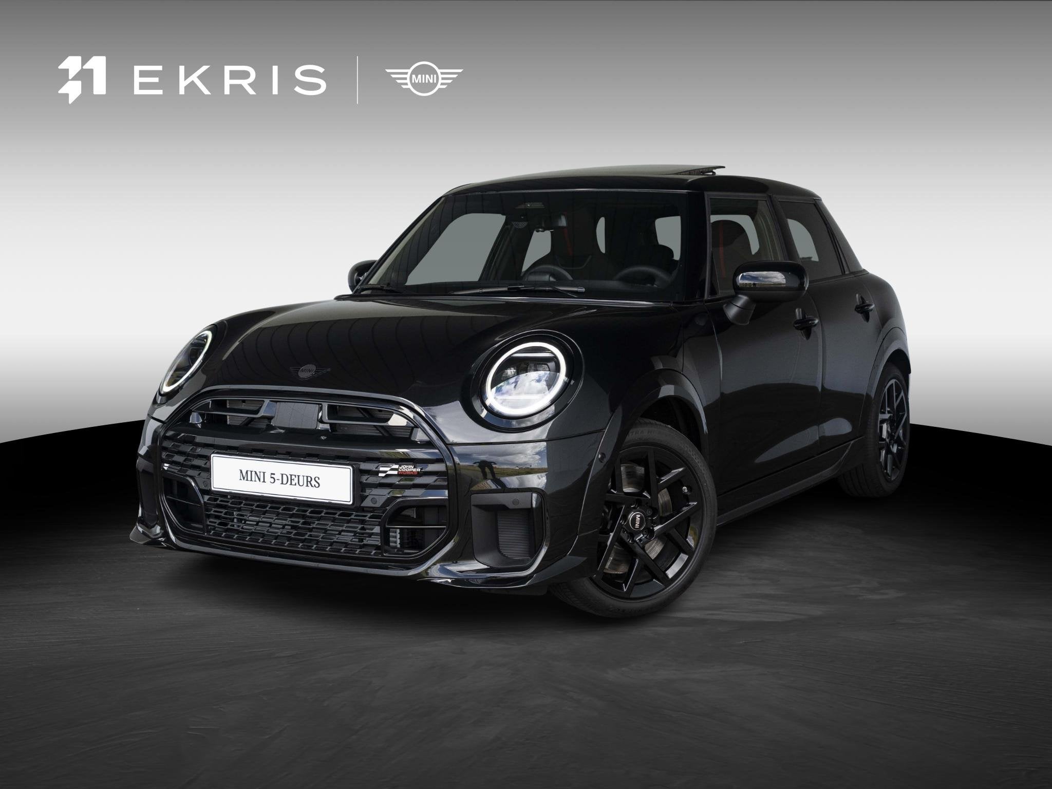 MINI 5-Deurs Cooper C John Cooper Works | Pakket M, Auto's, Isofix, 156 pk, Leder en Stof, Zwart