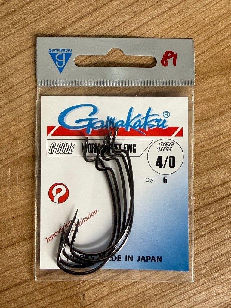 Gamakatsu G-Code Worm Offset EWG haken maat 4/0, Haak, Nieuw, Ophalen of Verzenden, E
