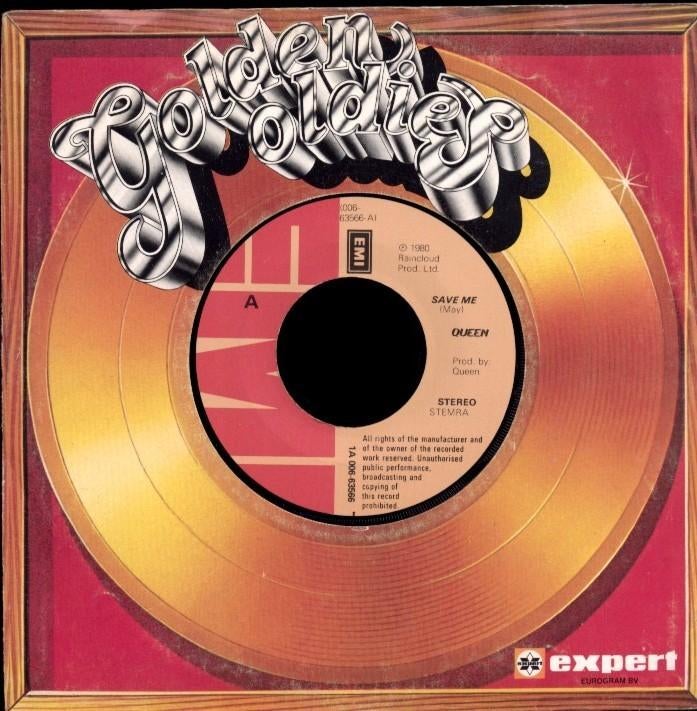Single  -  QUEEN -  Save me / Let me entertain you, Cd's en Dvd's, Vinyl Singles, Ophalen of Verzenden, Gebruikt, Pop
