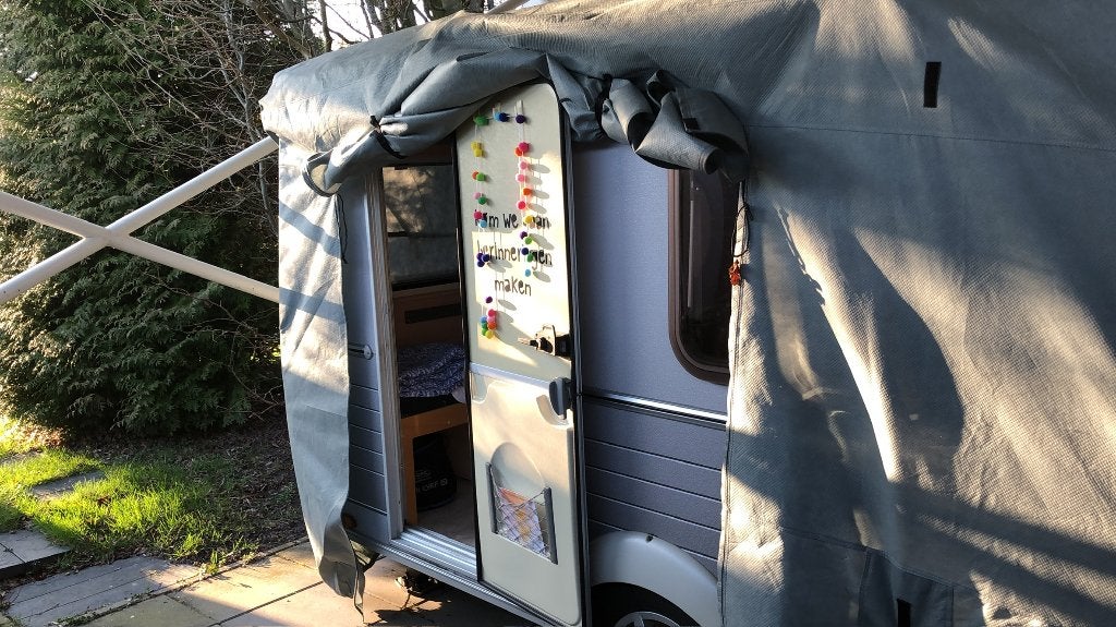 Luxe Caravanhoes 475 x 215 x 200, Ophalen, Zo goed als nieuw