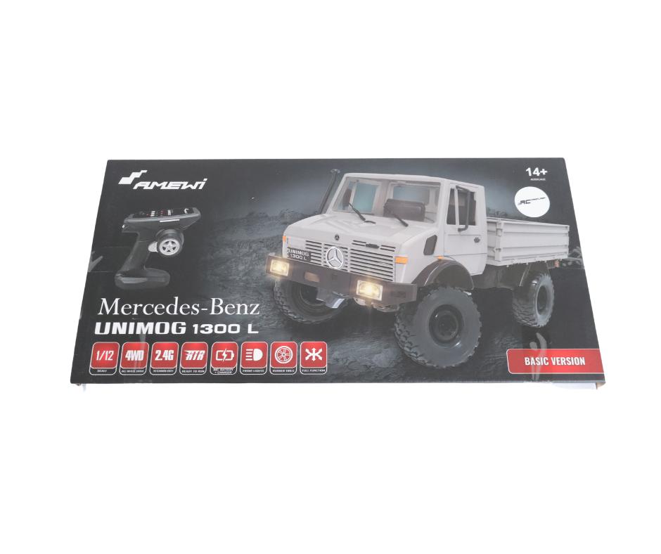 Amewi Mercedes-Benz Unimog Basic 4WD 1/12 RTR grey 22631, Ophalen of Verzenden, Nieuw, Overige schalen, Auto offroad