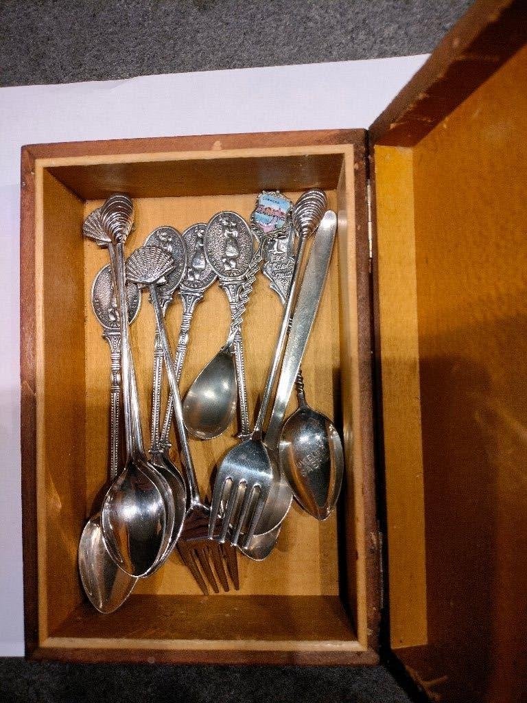 Diverse (verzilverde) kleine lepeltjes en vorkjes, Ophalen of Verzenden