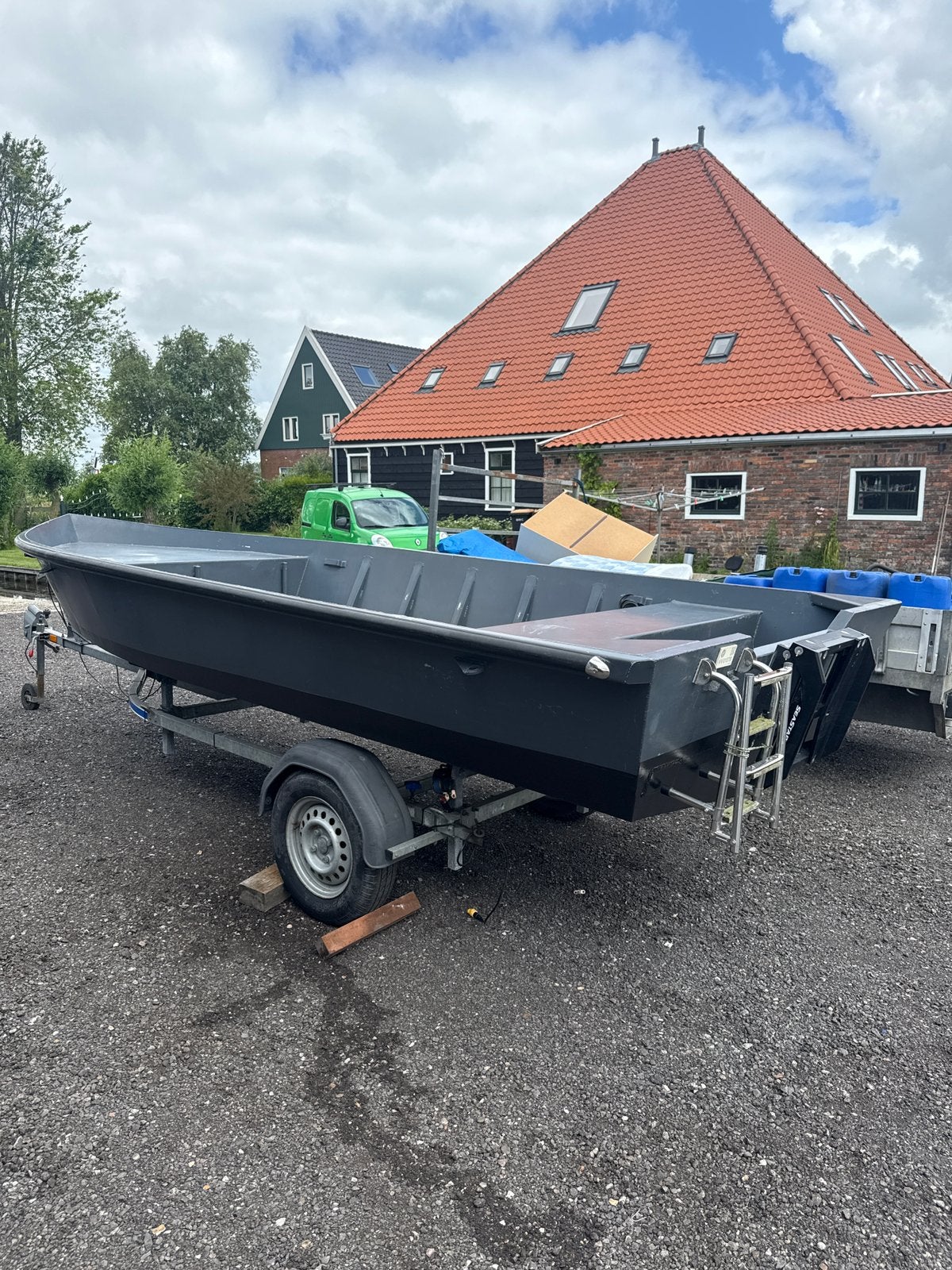 Aluminium v bodem 4.85m bij 1.90, Watersport en Boten, Vis- en Consoleboten, Overige merken, Zo goed als nieuw, 2 m, 5 m