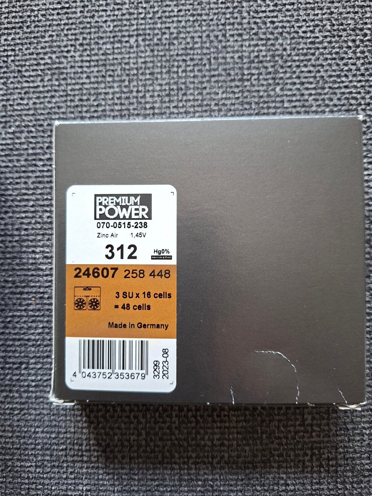 Premium Power 312 Zink Air Hoortoestelbatterijen (88 stuks), Ophalen of Verzenden, Nieuw