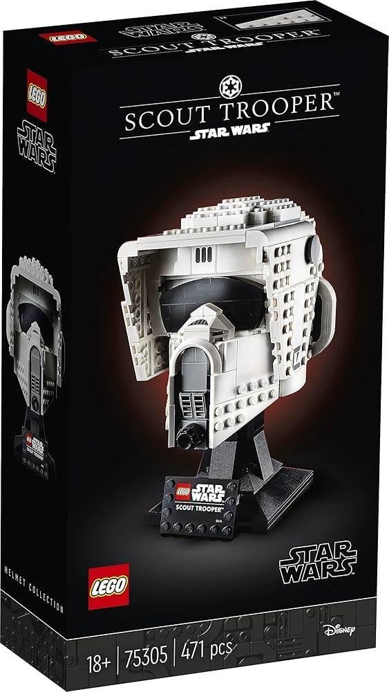 LEGO 75305 Scout Trooper Helm – Compleet met doos en boekje, Compleet, Star Wars, Lego, Ophalen of Verzenden