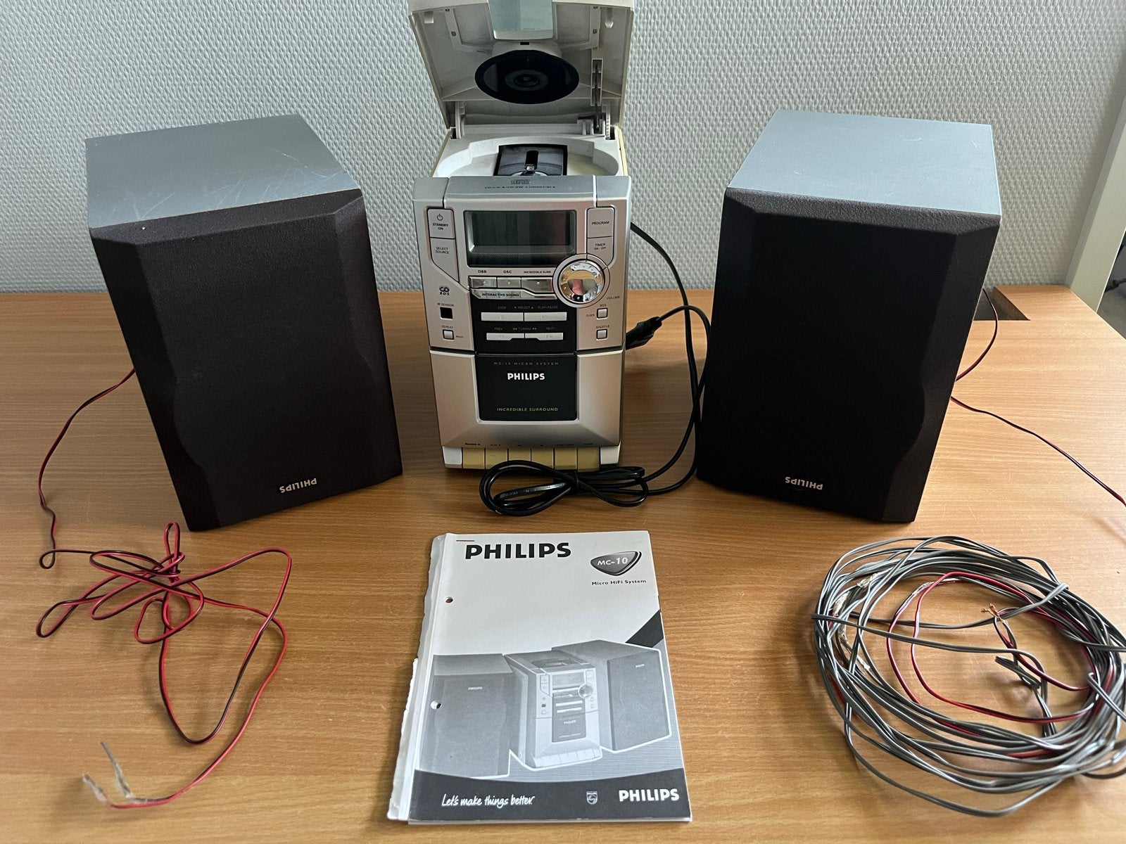 Philips Microset met CD-speler, Cassettedeck en Radio, Ophalen, Philips, Gebruikt, Cassettedeck