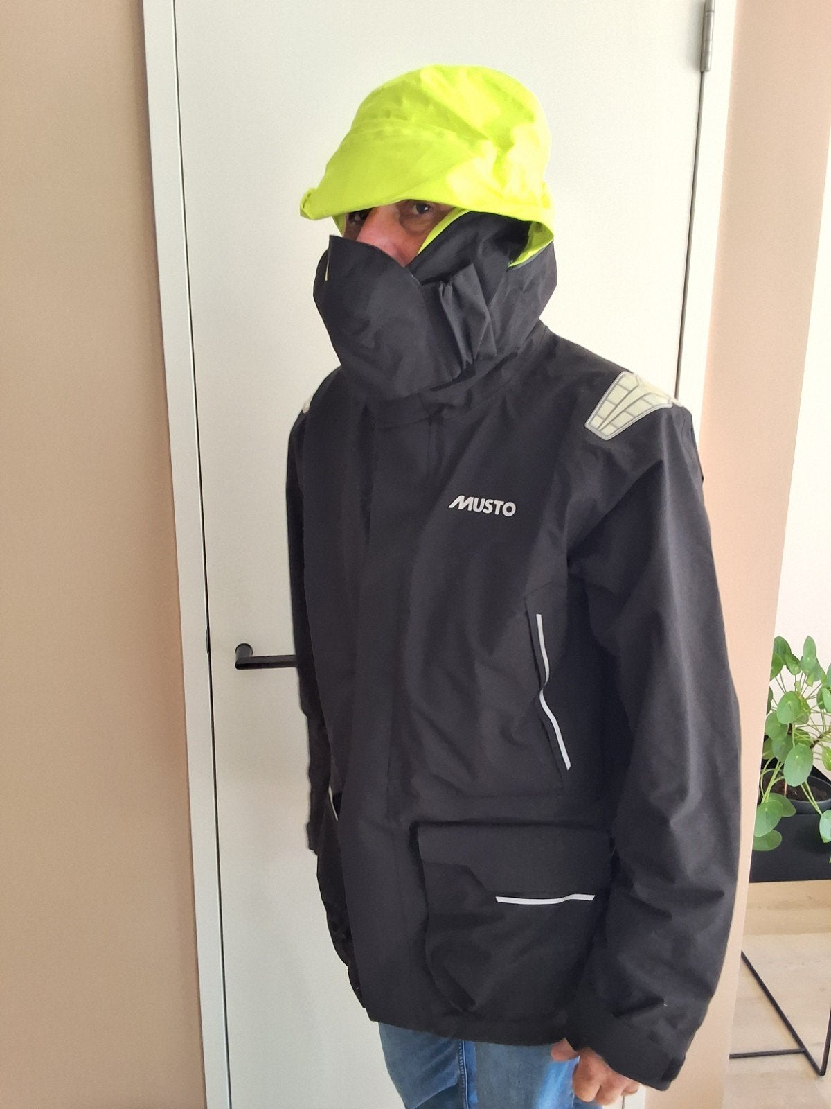 zeiljas Musto MPX Gore-Tex Offshore Zeiljas Heren zwart, Watersport en Boten, Ophalen of Verzenden, Zo goed als nieuw, Zeiljack