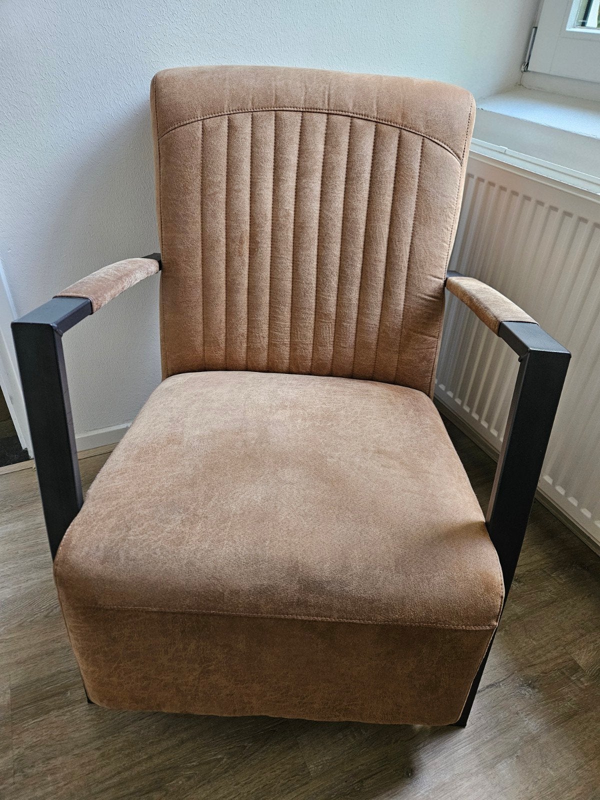 cognac fauteuil, Ophalen, 75 tot 100 cm, 50 tot 75 cm