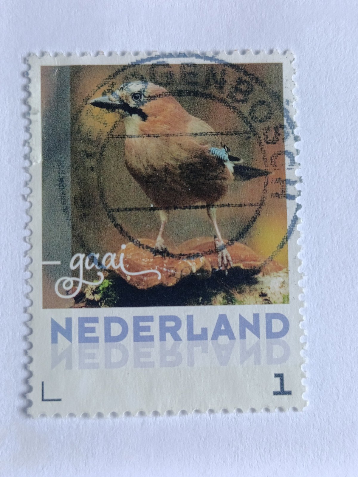 Persoonlijke postzegel - Gaai - Gestempeld, Postzegels en Munten, Ophalen of Verzenden, Na 1940, Gestempeld