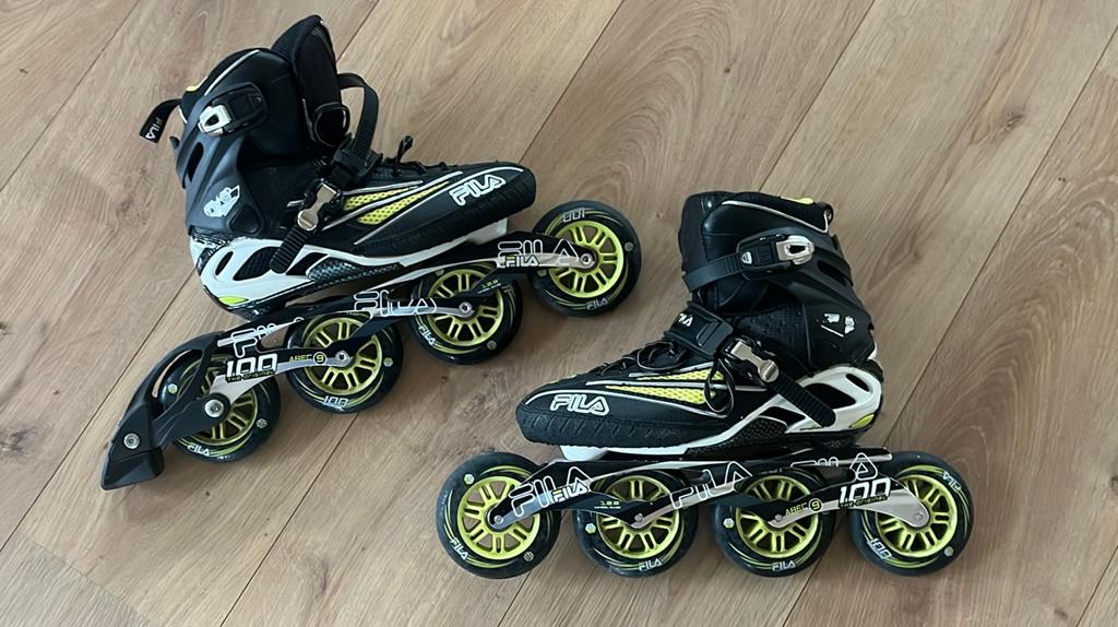 Fila Inline Skates 100mm abec 9 wielen maat 39 - bijna nieuw, Sport en Fitness, Skeelers, Ophalen of Verzenden, Zo goed als nieuw