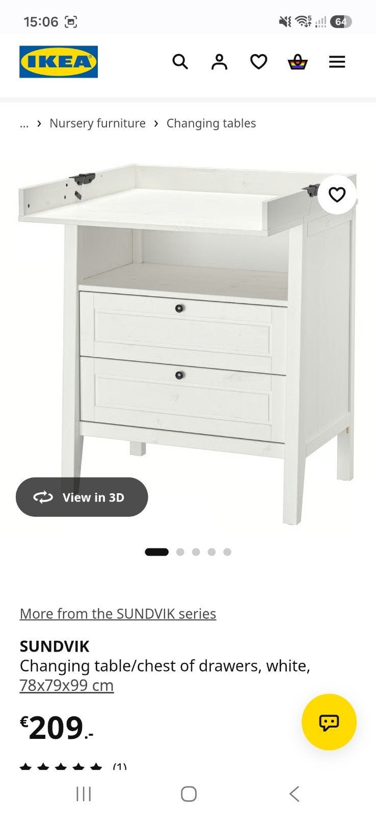 IKEA baby commode/verschoontafel - Gebruikt, goede staat, Ophalen, Gebruikt, 50 tot 70 cm, 75 tot 100 cm
