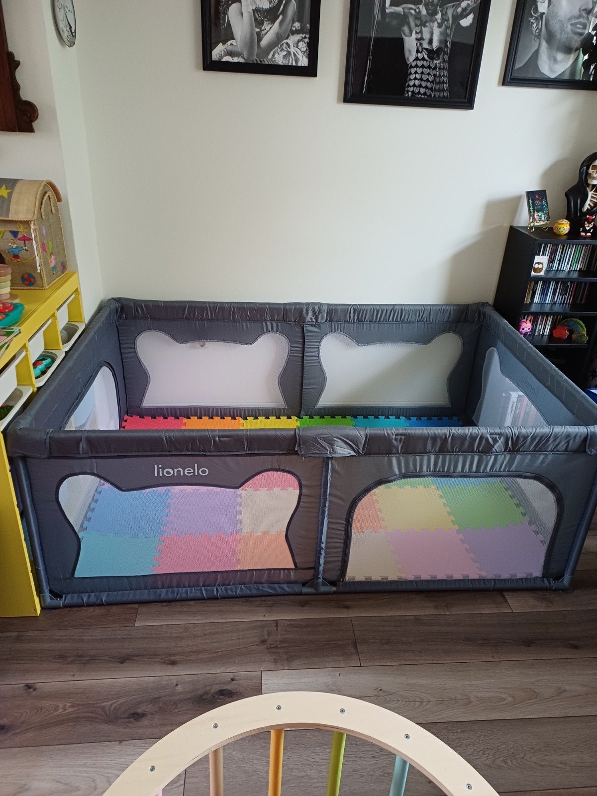 Lionelo Willow babybox + XL speelmat – Zo goed als nieuw!, Ophalen of Verzenden, Zo goed als nieuw