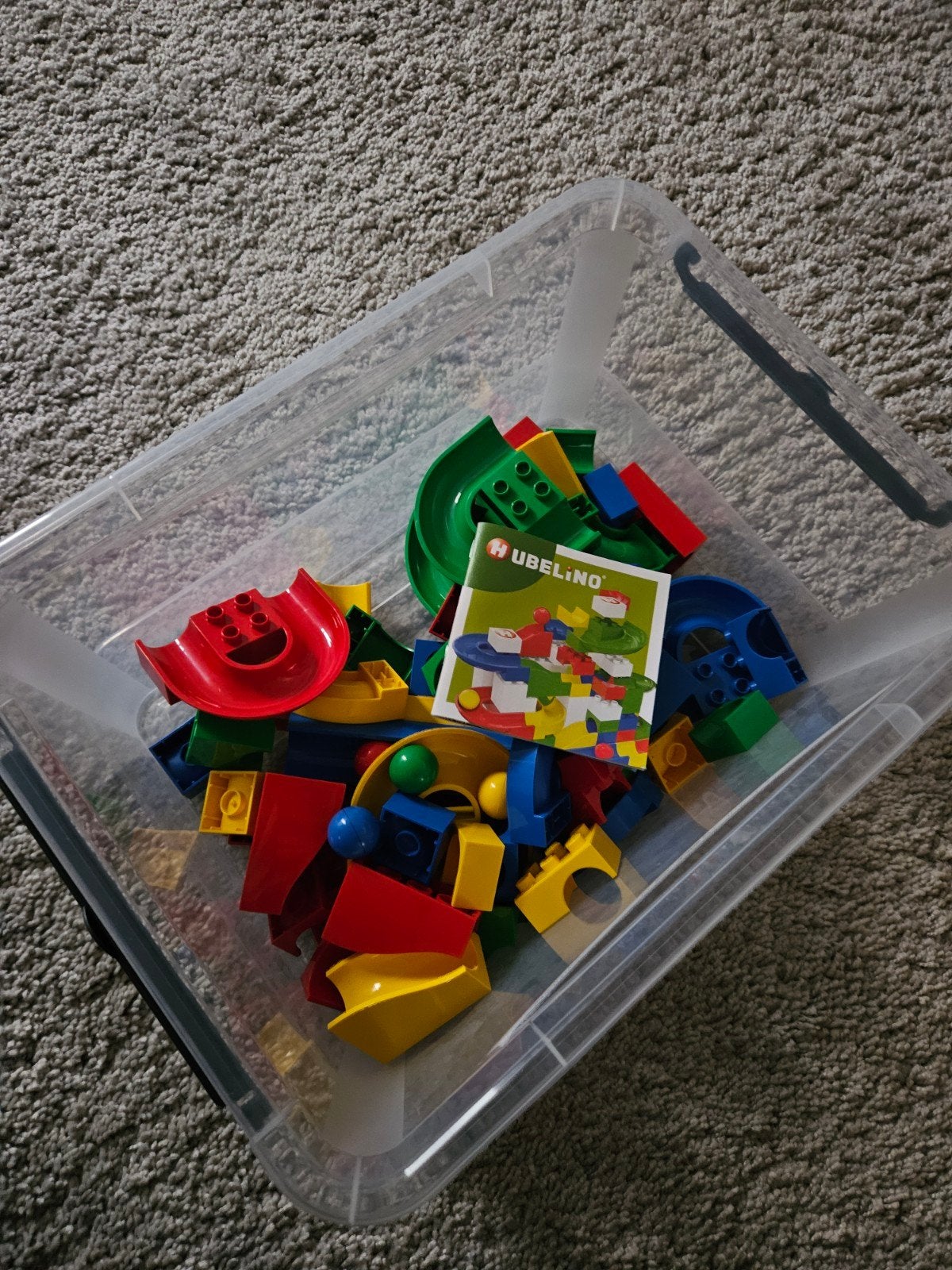 50 delig Hubelino knikkerbaan bouwstenen set, Ophalen, Zo goed als nieuw