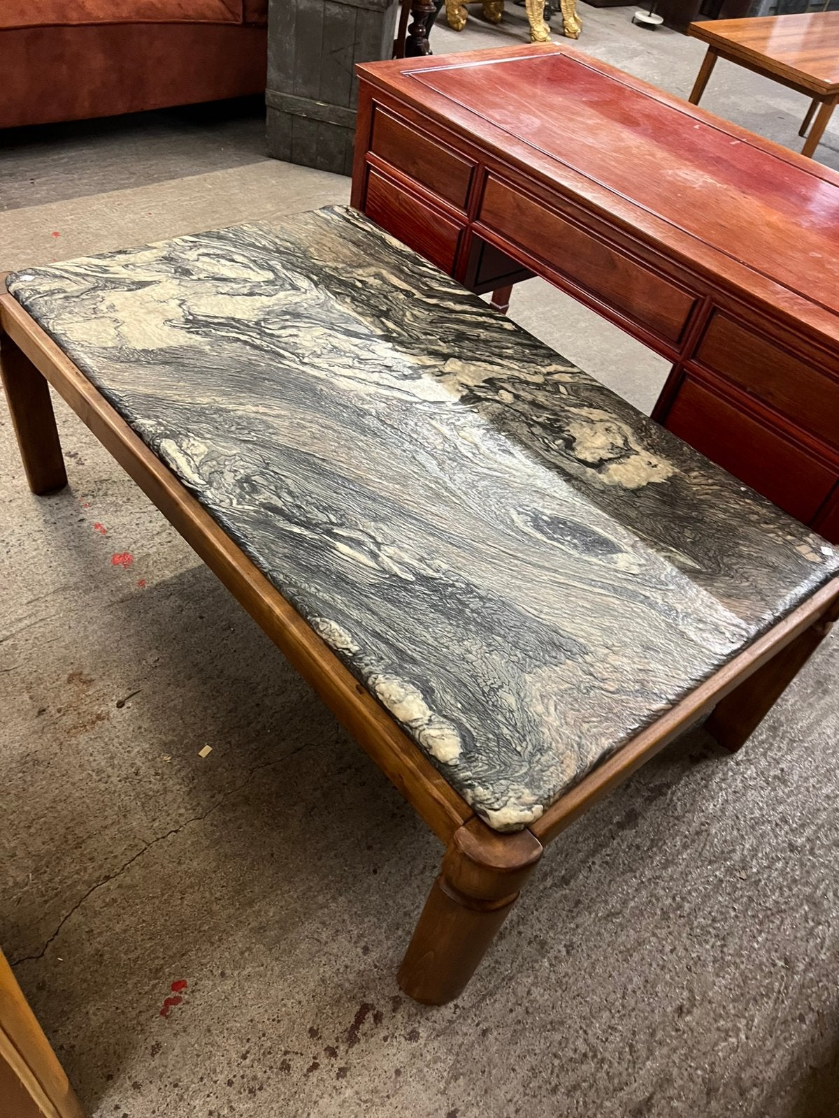 Vintage salontafel Marmer blad, Ophalen