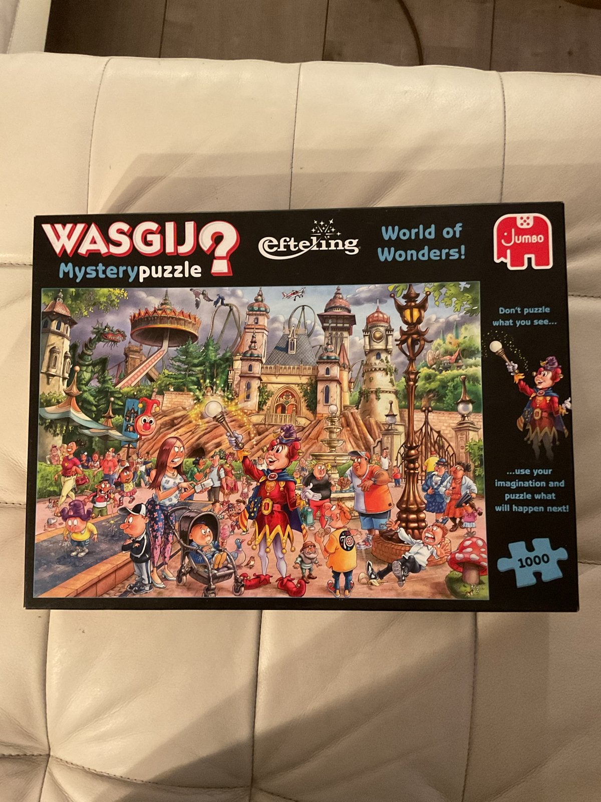 WASGIJ? Efteling Mysterypuzzel - World of Wonders! 1000 stuk, Ophalen of Verzenden, 500 t/m 1500 stukjes, Zo goed als nieuw, Legpuzzel