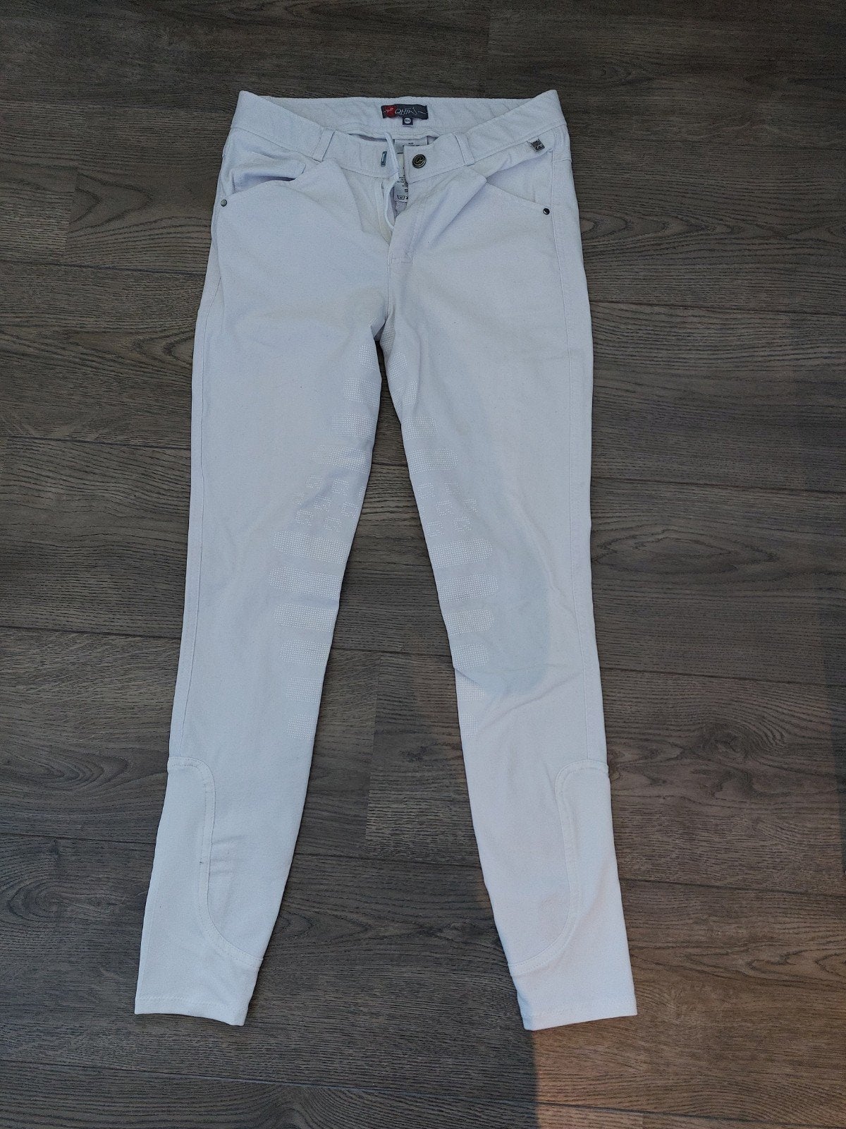 witte rijbroek QHP maat 164, Dieren en Toebehoren, Ophalen of Verzenden, Dressuur, Onderkleding