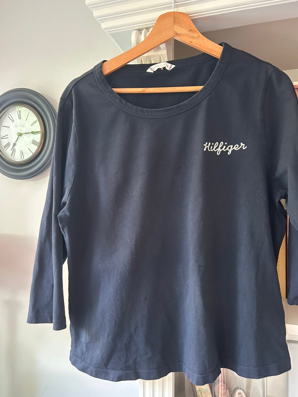 Tommy Hilfiger shirt maat 48, Blauw, Maat 46/48 (XL) of groter, Ophalen of Verzenden, Zo goed als nieuw