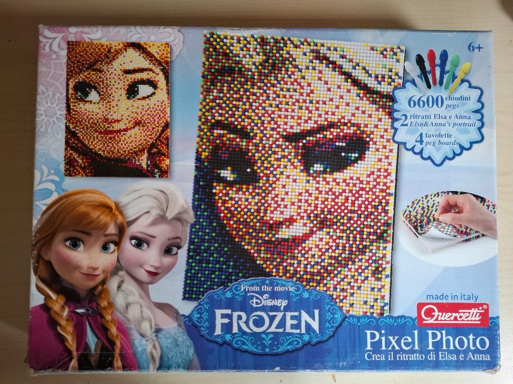 Disney Frozen Pixel Photo Knutselset - Elsa & Anna, Film en tv, Meerkleurig, Ophalen of Verzenden, Zo goed als nieuw