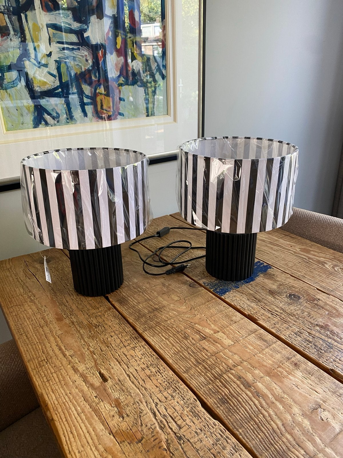 2 mooie nieuwe lampenvoeten met kap., Huis en Inrichting, Ophalen, Overige typen, Overige merken, Meerkleurig