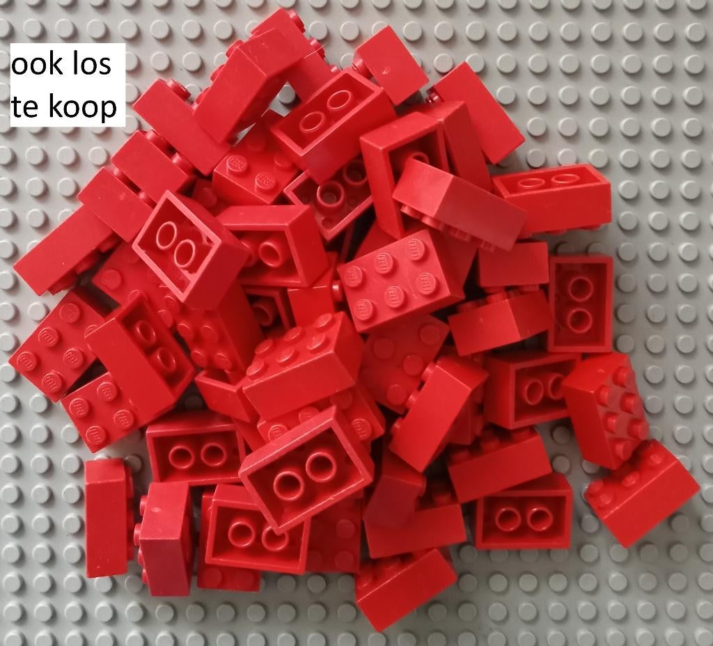 3002old (7) ca 59x red Brick 2 x 3 without Cross Supports, Ophalen of Verzenden, Gebruikt