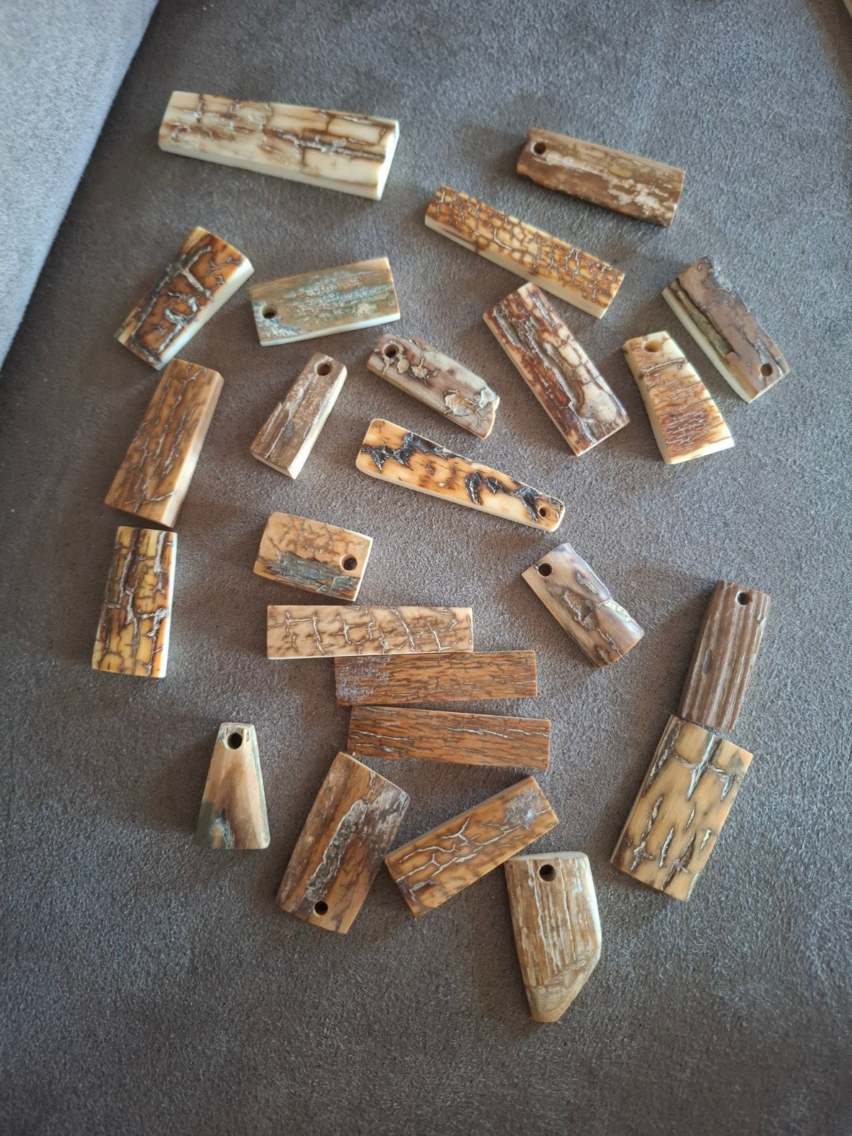 stukjes mamoet slagtand, Ophalen