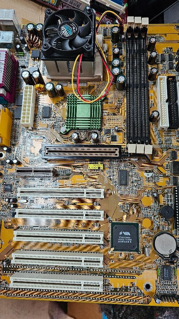 Biostar M6VCG Rev1.2 Socket 370, Ophalen of Verzenden, Gebruikt, Overige typen, ATX