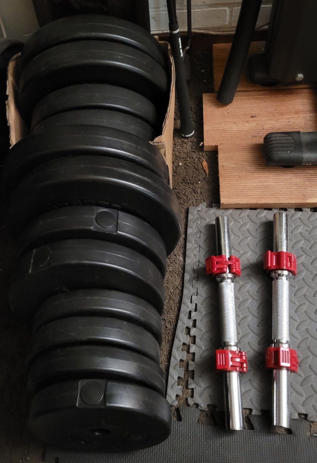 Gorilla Sports halterset 60 kg, Ophalen, Zo goed als nieuw, Halterset