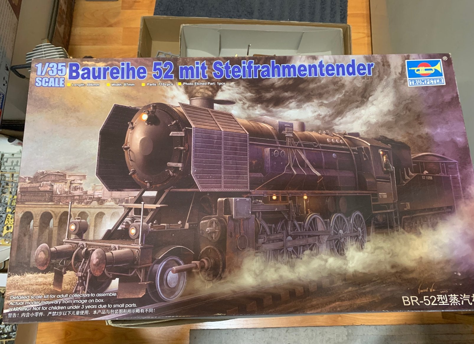 Baureihe 52 trein schaal 1:35 nieuw in doos, Overige merken, Tank, 1:32 tot 1:50, Nieuw