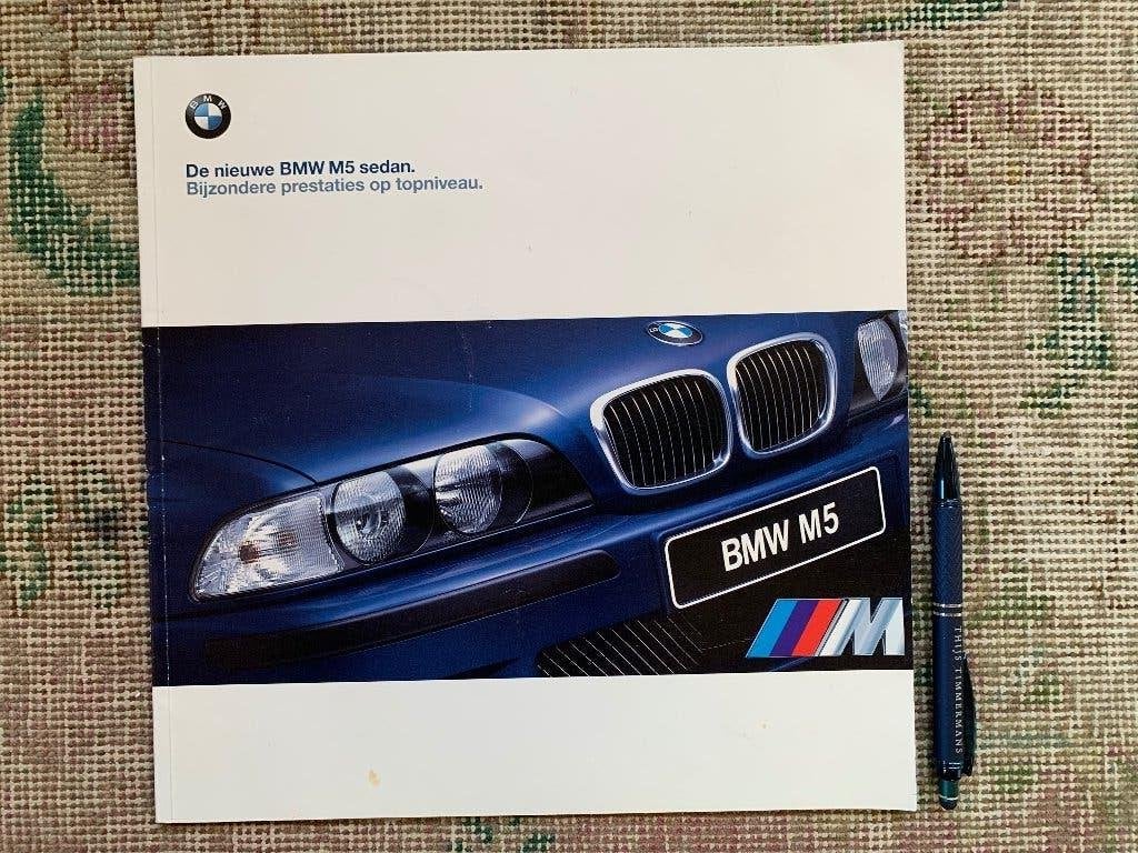 Nederlandse groot formaat folder brochure BMW M5 E39 1998, Gelezen, Ophalen of Verzenden, BMW, BMW