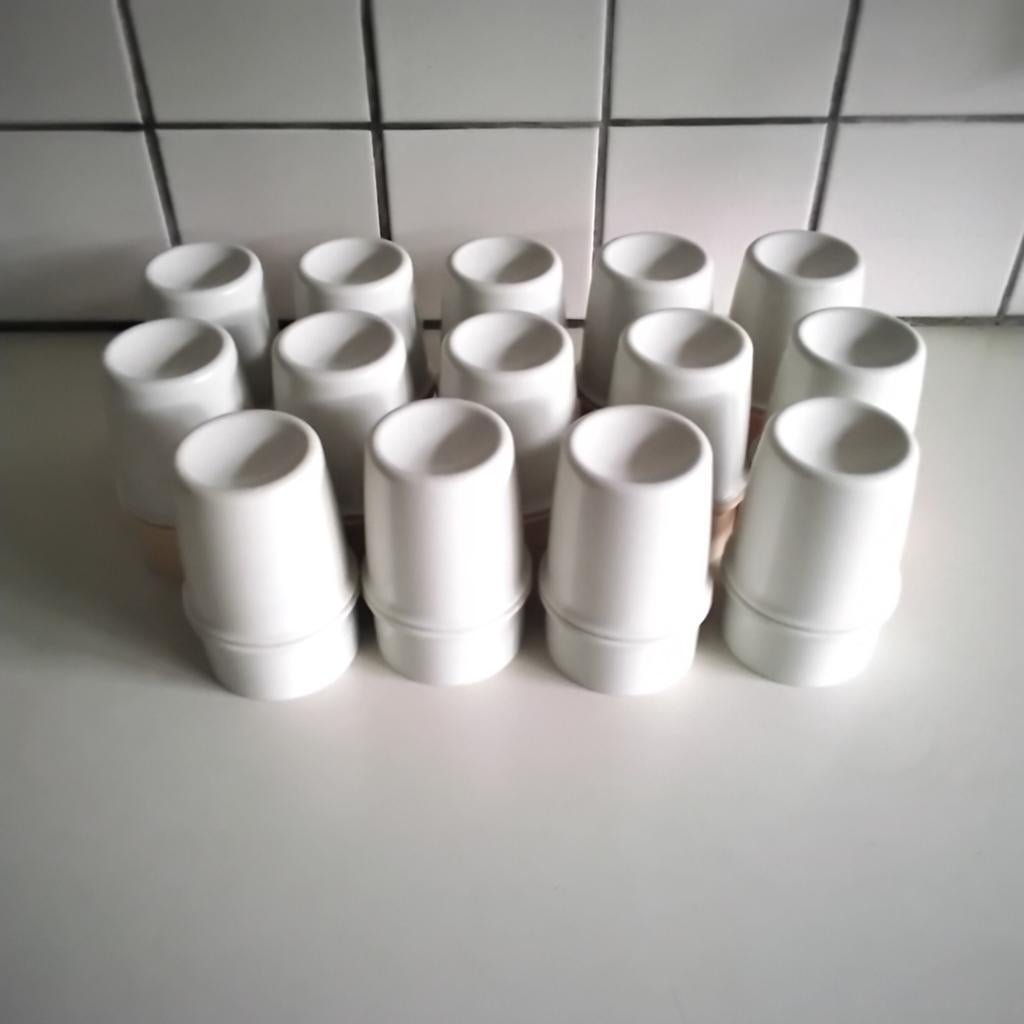 10 + 4 tupperware  eierdopjes, Ophalen of Verzenden, Zo goed als nieuw, Overige typen