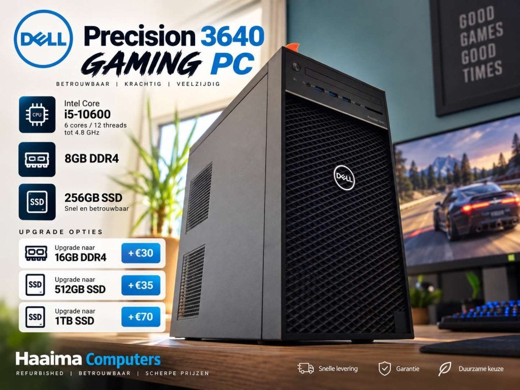 DELL PRECISION 3640 | GTX 1060 6GB, i5 10600, 8GB DDR4, 256G