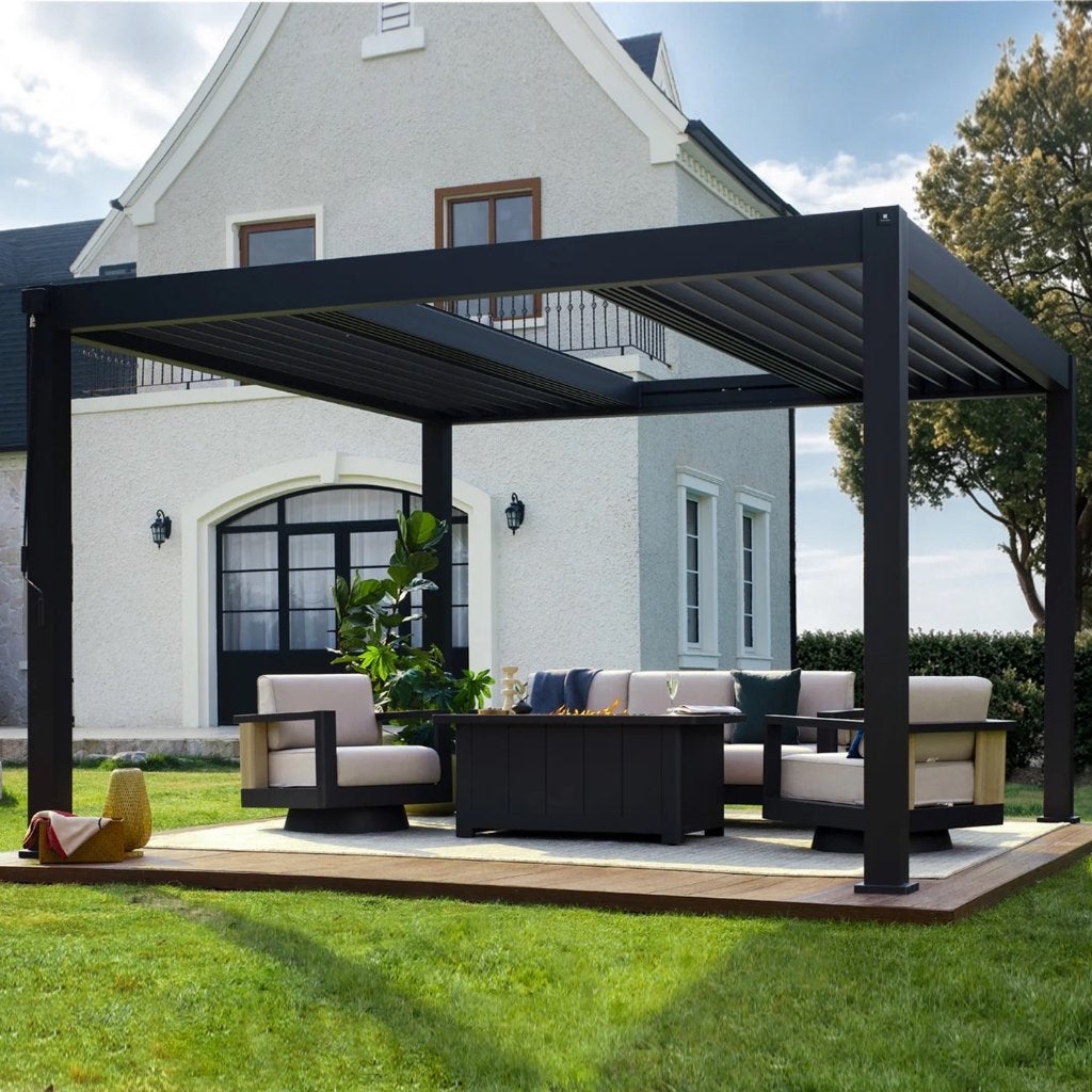 Lamellen overkapping 300x400 schuif + kantel dak, Tuin en Terras, Overkappingen, Ophalen of Verzenden, Nieuw, Veranda