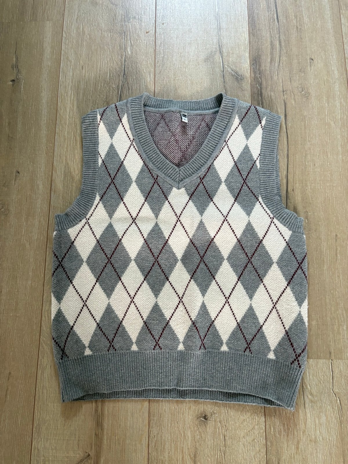 Hema Argyle Trui Vest - Maat S, Ophalen of Verzenden, Zo goed als nieuw, Maat 36 (S), Grijs