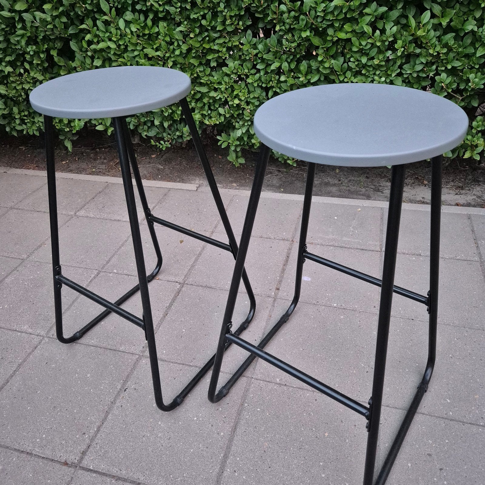 2 stuks barkrukken, Ophalen, Gebruikt, Met voetsteun, 90 cm of meer