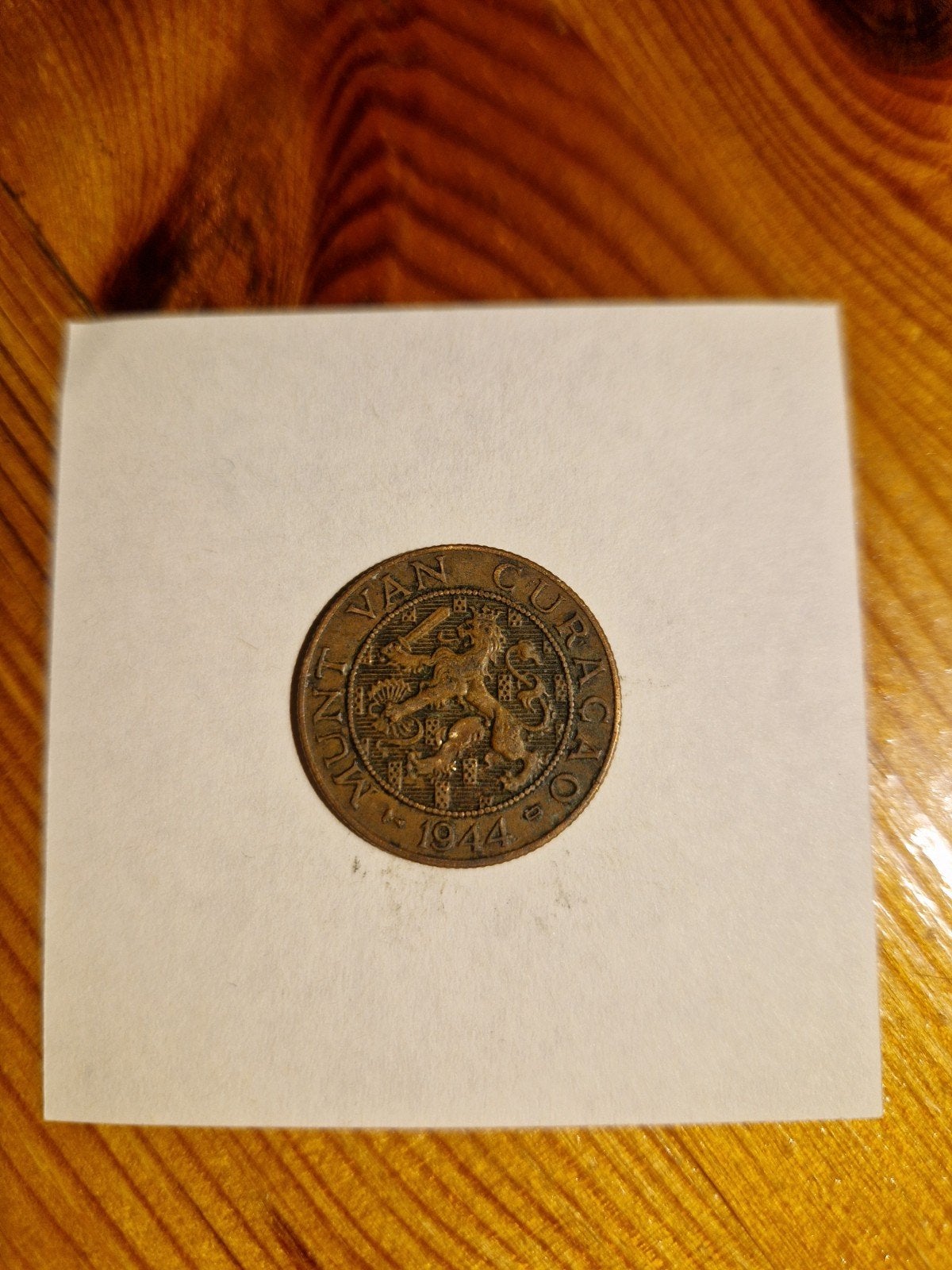 Munt van Curaçao 2½ Cent 1944, Ophalen of Verzenden, Koningin Wilhelmina, Overige waardes, Losse munt