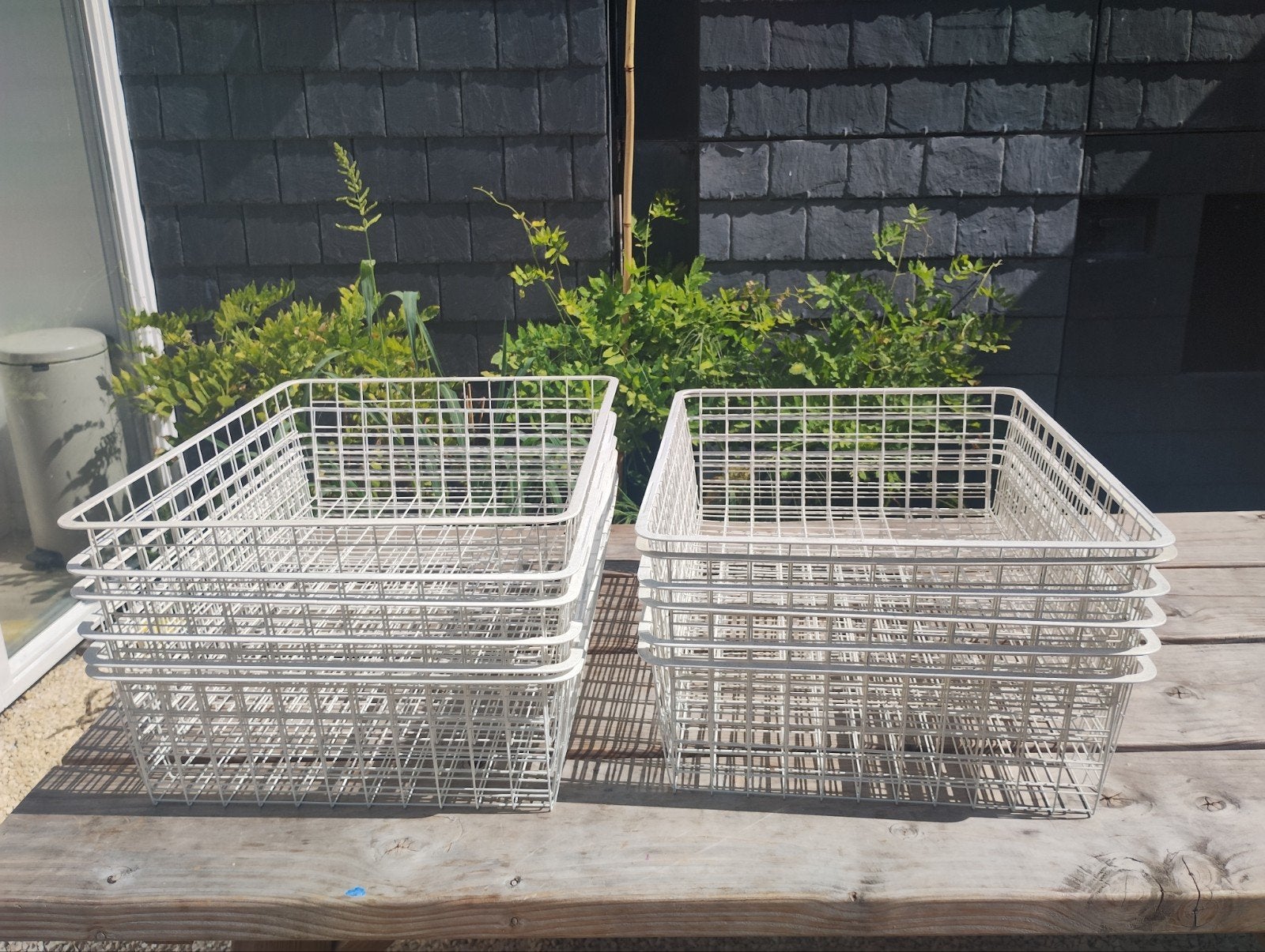 Gratis 12 grote draadmanden IKEA, Huis en Inrichting, Woonaccessoires | Schalen en Manden, Ophalen, Rechthoekig