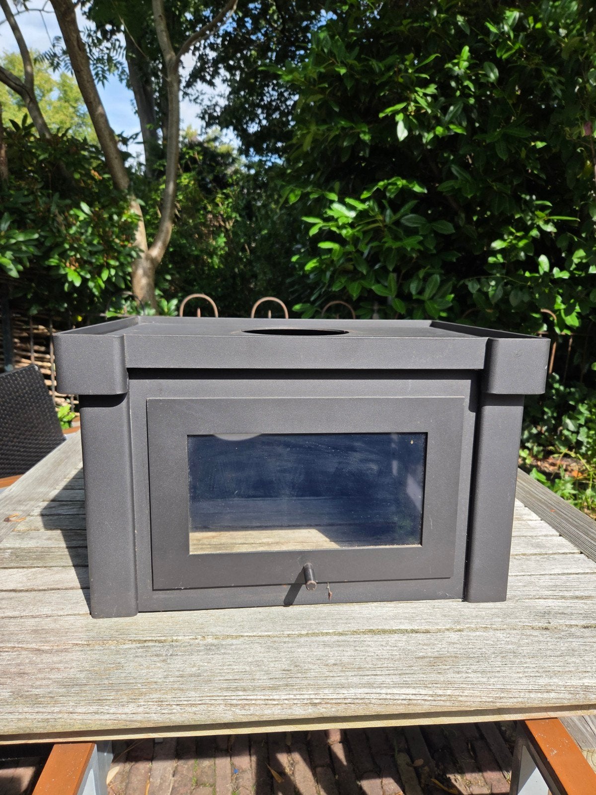 Beaufort bakoven houtkachel 6 kW met glazen deur – nette sta, Ophalen, Gebruikt, Vrijstaande haard, Houthaard