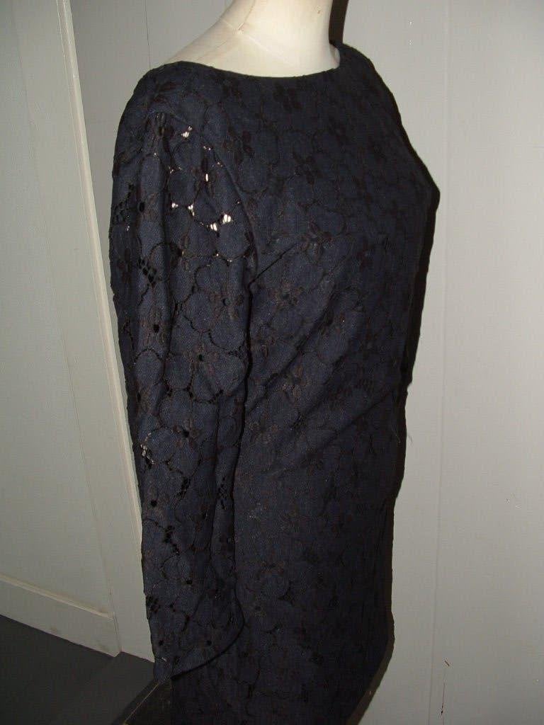 Diane von Furstenberg Sarita flower lace kanten jurk maat S, Zwart, Ophalen of Verzenden, Zo goed als nieuw, Maat 36 (S)