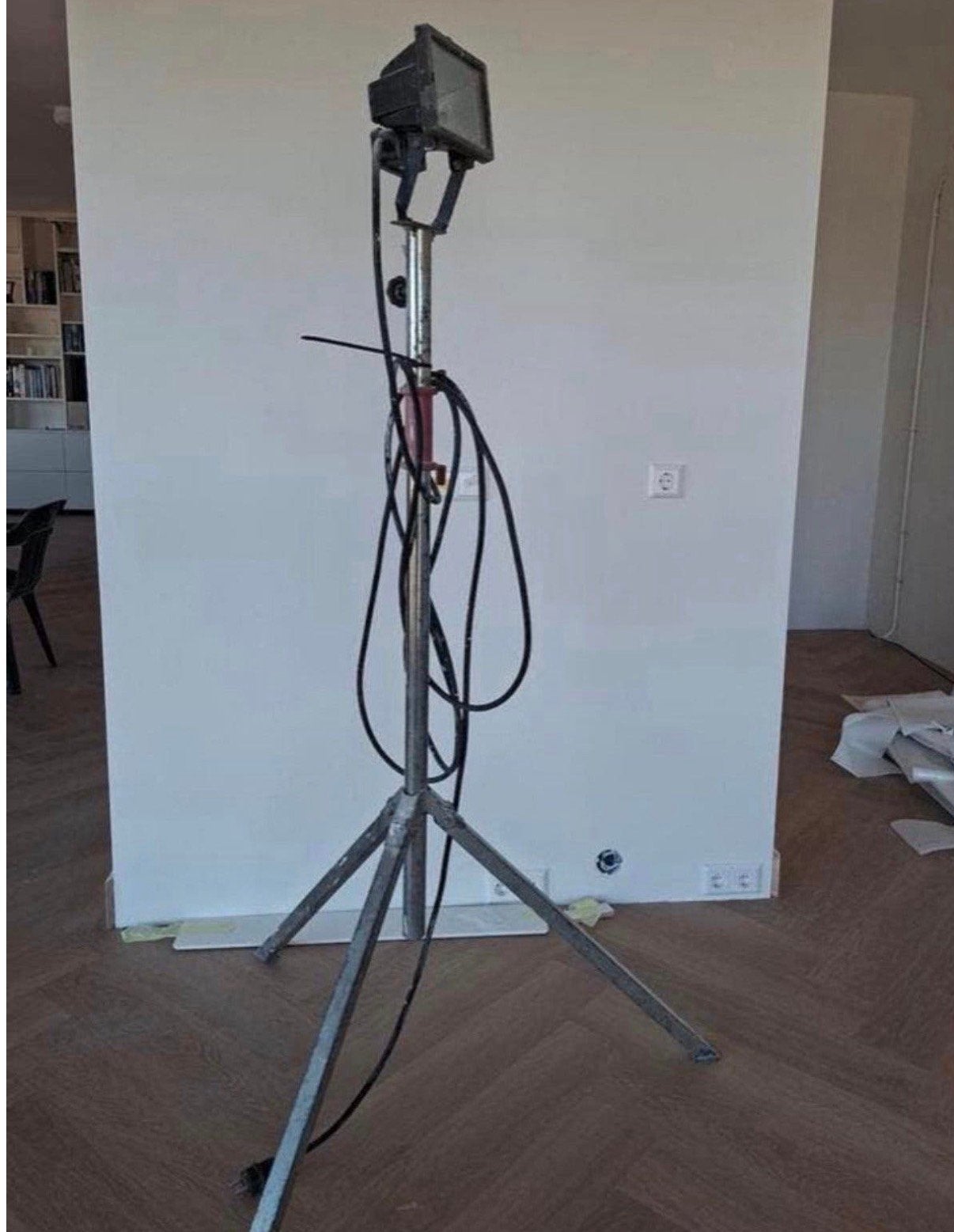 2x Bouwlamp statief (Goed werkende halogeenlamp), Ophalen, Zo goed als nieuw, 500 watt of meer