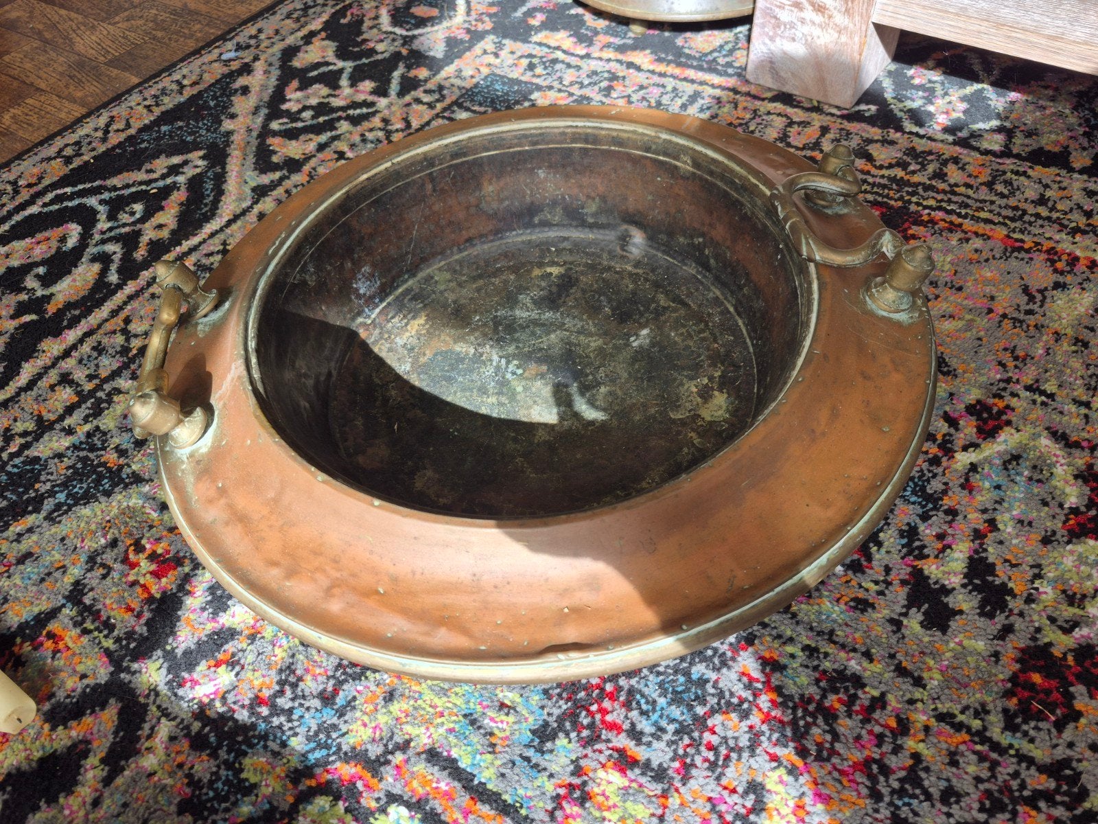 Antieke Koperen brassero - Decoratief, Ophalen of Verzenden
