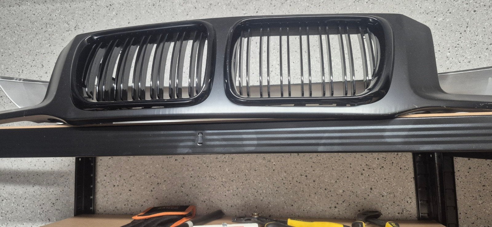 BMW E36 Grill - Nieren Glanz Zwart, Ophalen, Voor, Nieuw, Bumper