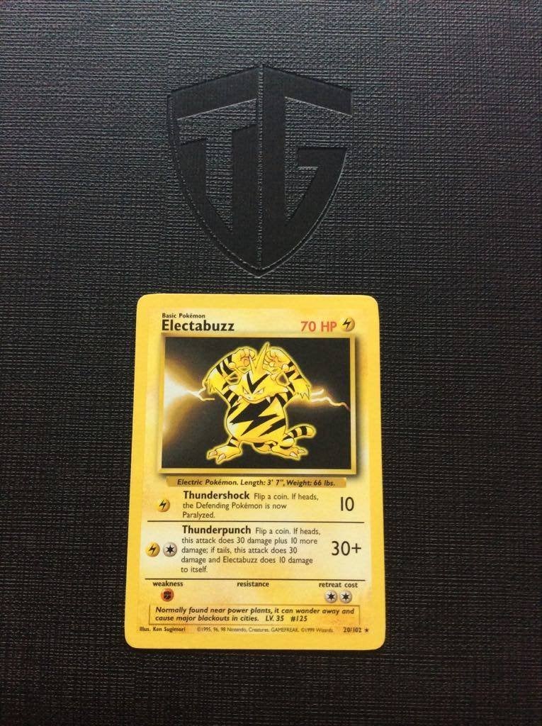 Electabuzz - Base set 1 - Pokémonkaart, Ophalen of Verzenden, Zo goed als nieuw, Losse kaart