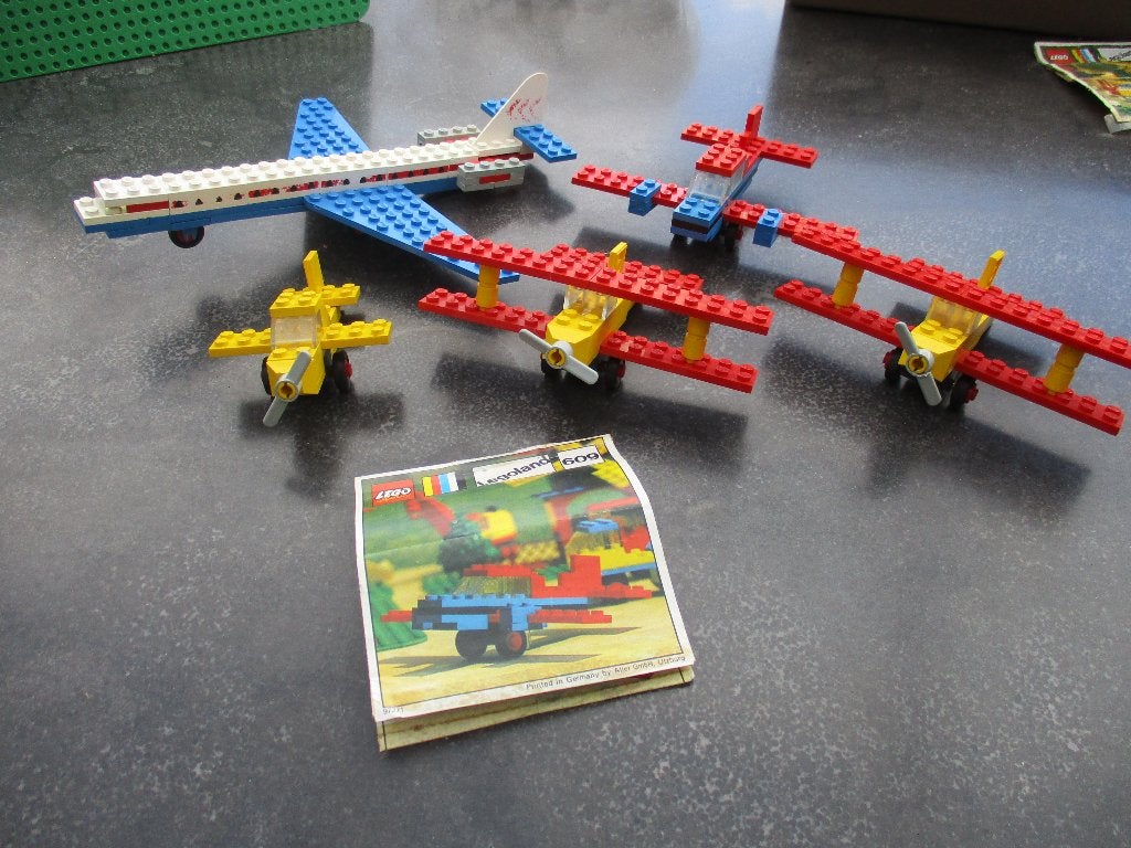 lego 5 vliegtuigen, Ophalen of Verzenden, Gebruikt, Complete set, Lego